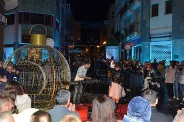 Encendido de la decoración navideña e inauguración del belén canario de Los Llanos  (Foto Francisco Javier Santana)